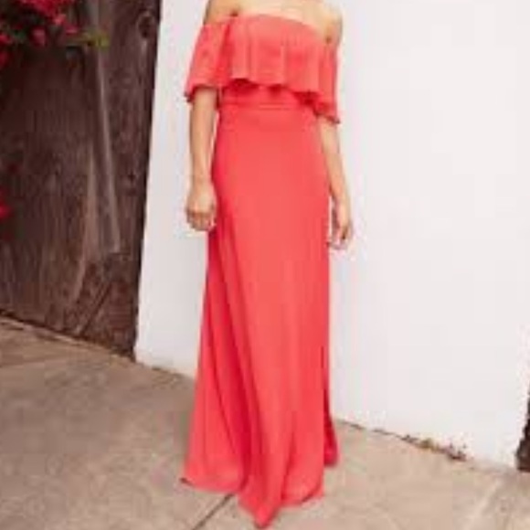 JustFab off the shoulder maxi dress - Picture 1 of 4